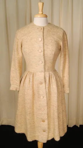 1950s Boucle Shirt Dress