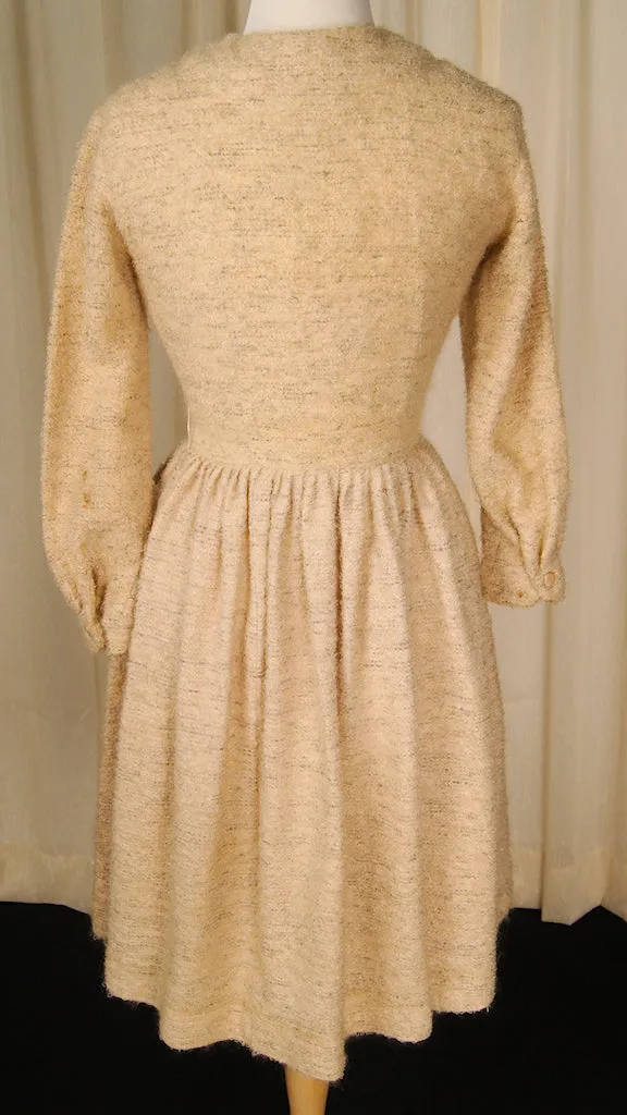 1950s Boucle Shirt Dress