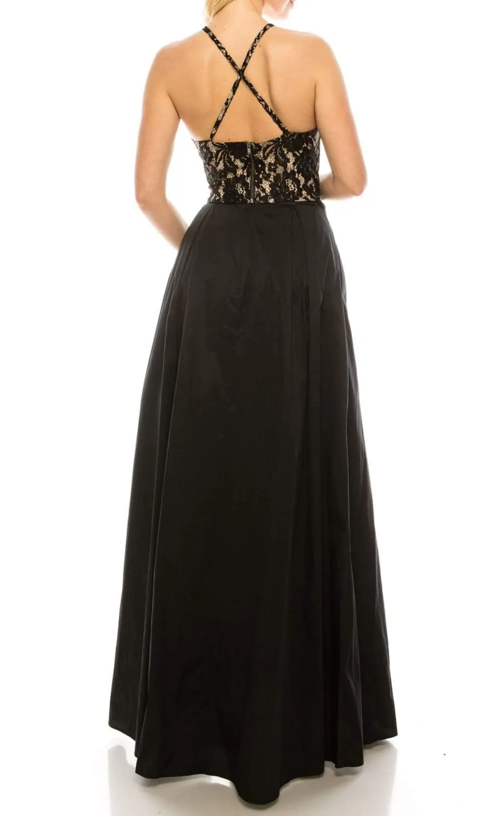 Adrianna Papell - MN2E200991 Two-Piece Halter Dress