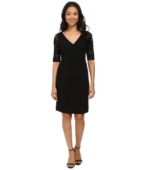 Adrianna Papell - V-Neck Sheath Dress 14249310