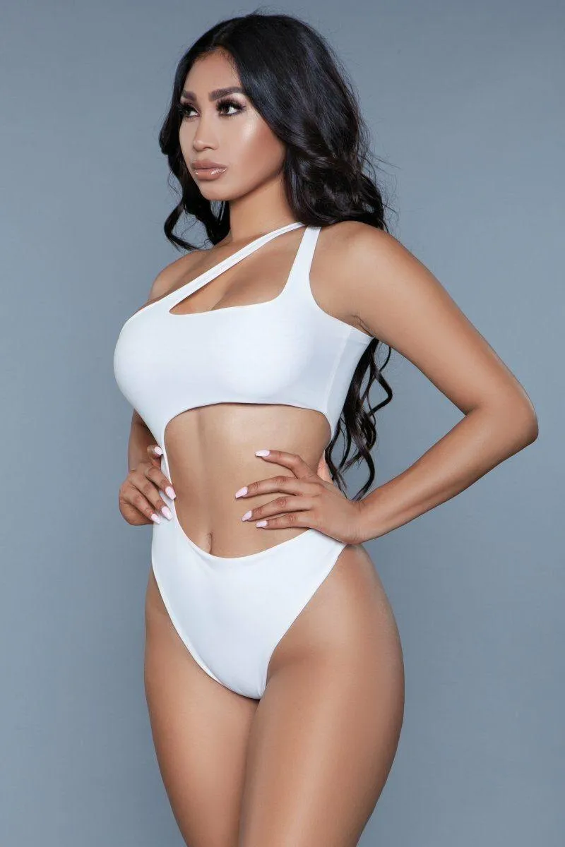 Asymmetrical  One Shoulder Swimsuit