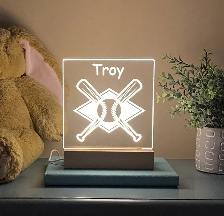 Baseball Led Night Lamp