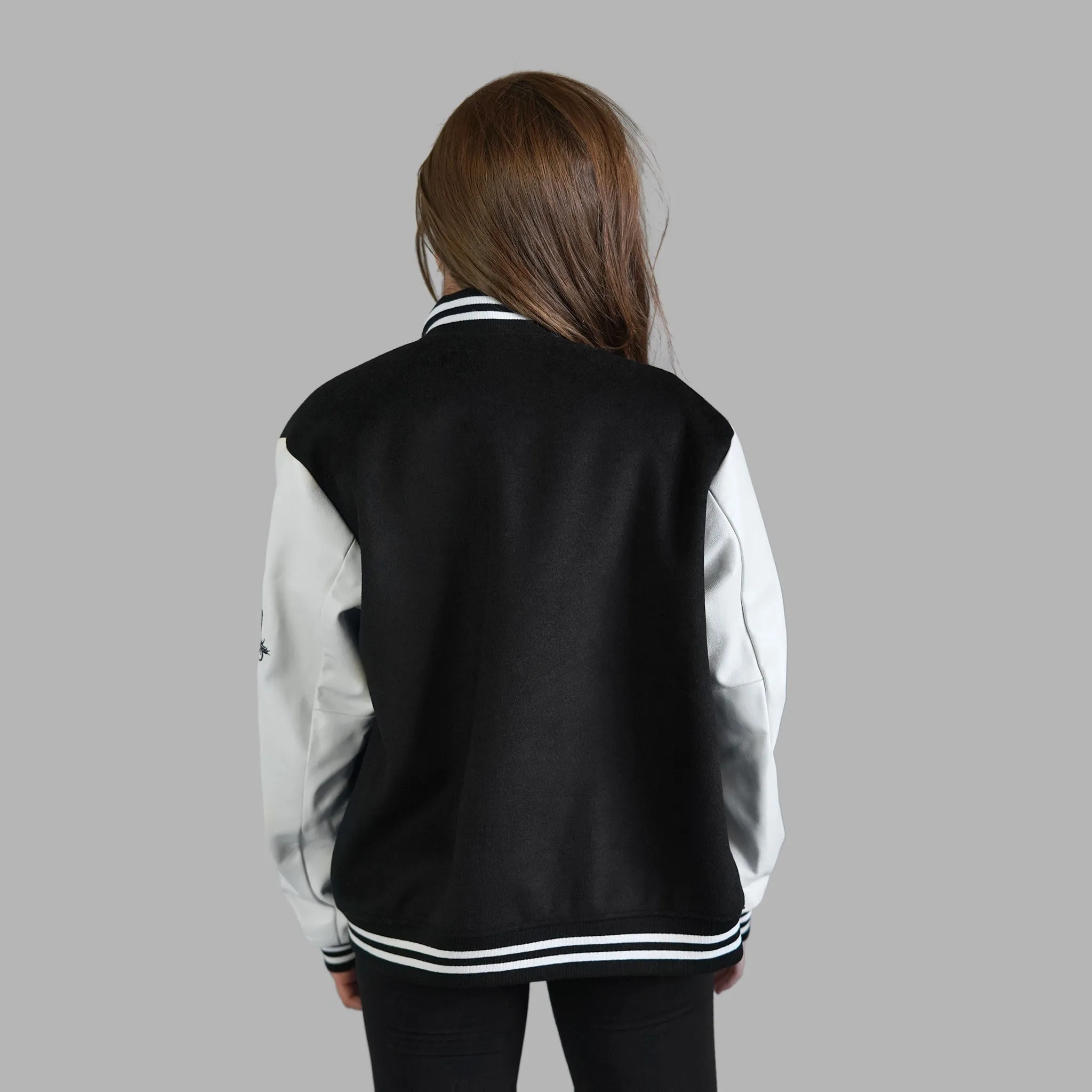 'Blvck x Whte Baseball' Jacket