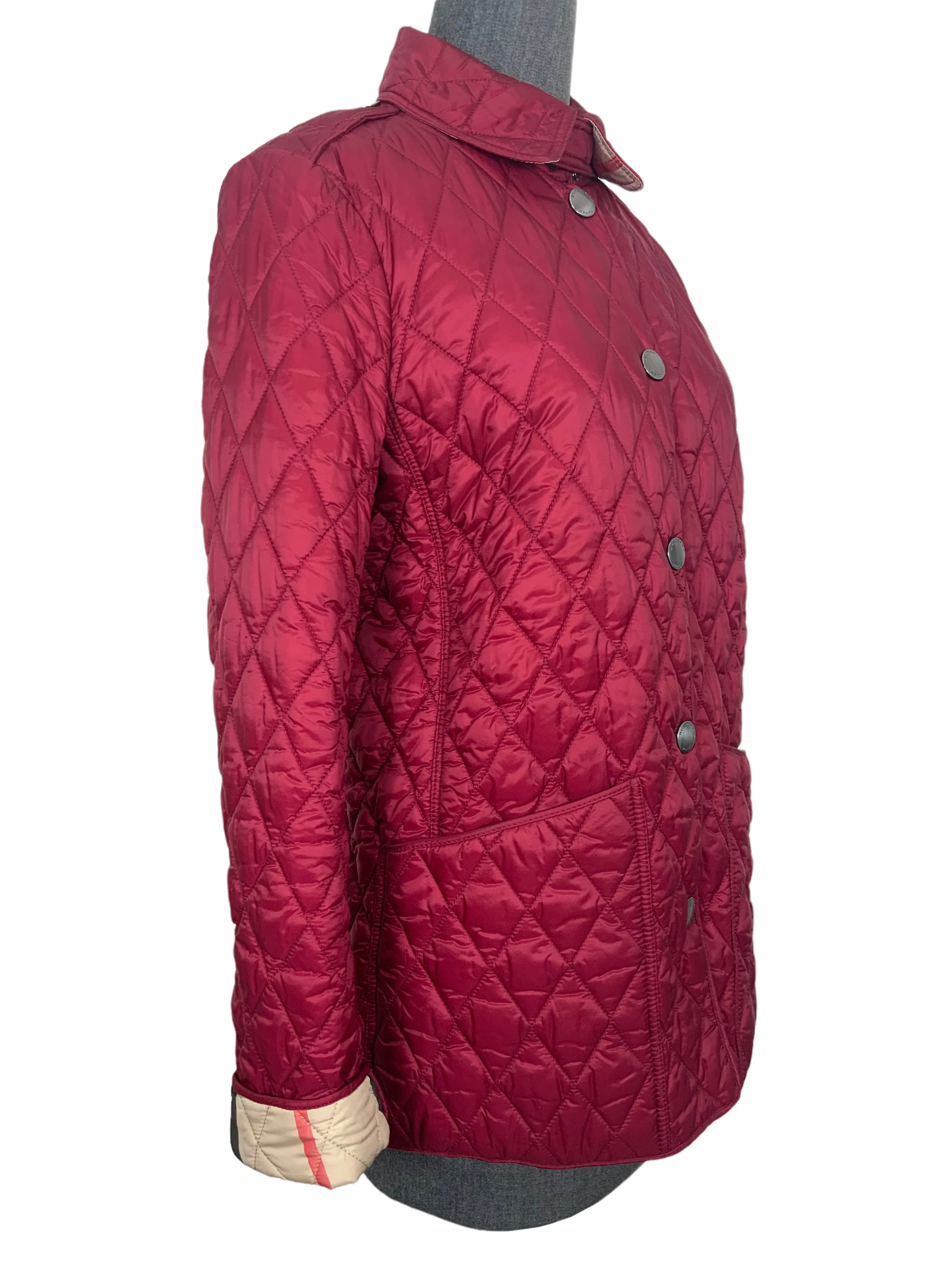 Burberry London Diamond Quilted Jacket Size S