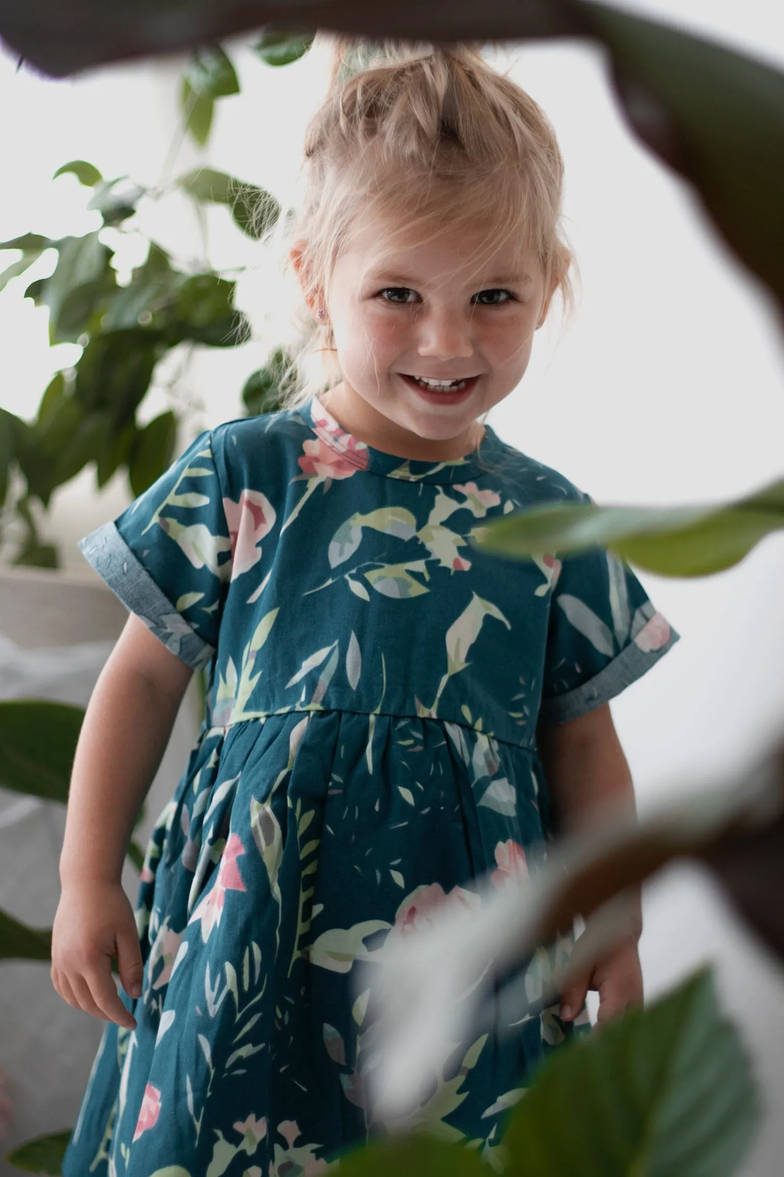 Burrow & Be Mila Dress - Green Leavings