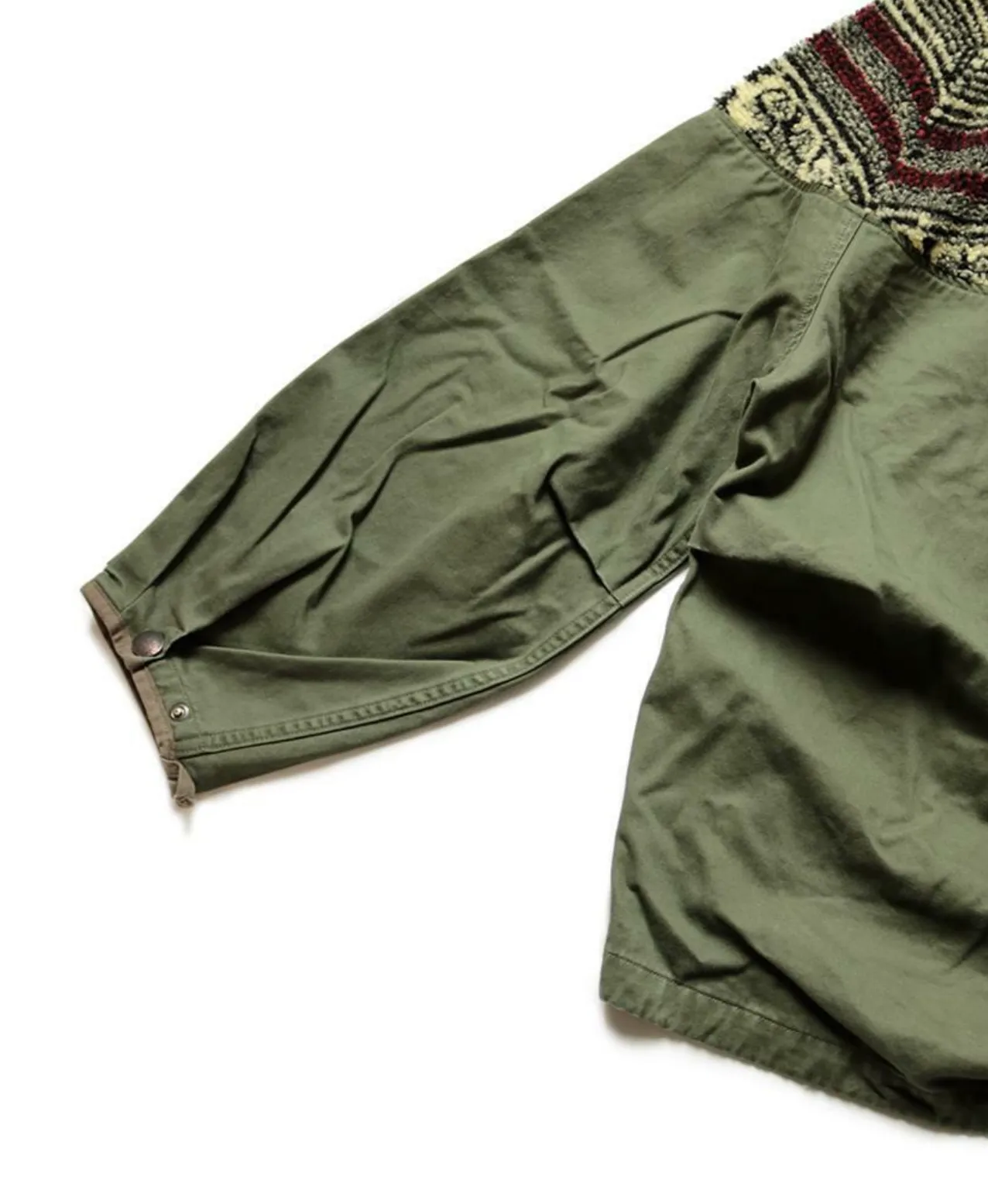 CHINO X BOA FLEECE NORDIC ANORAK - NAVY GREEN