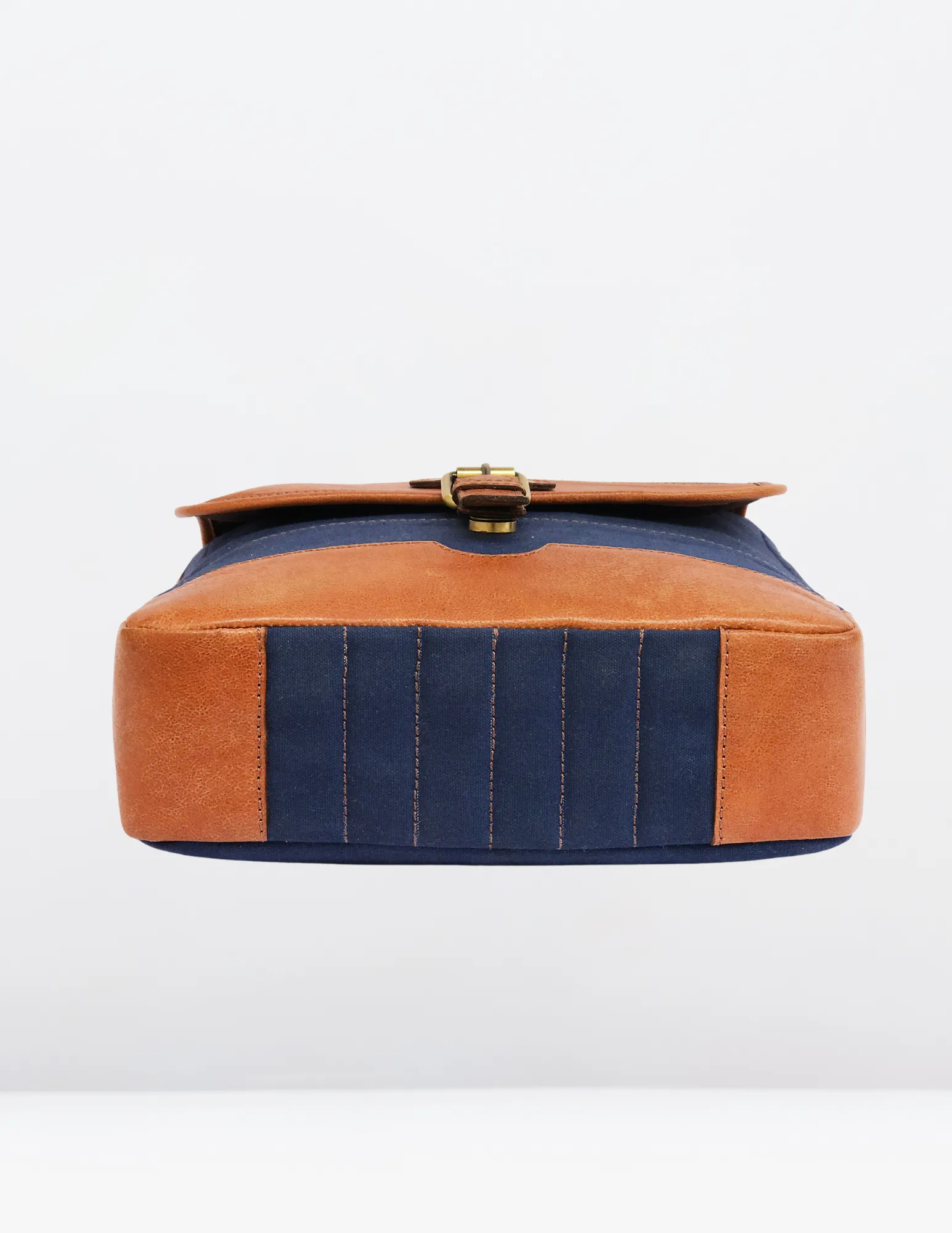 Classic Canvas and Leather Messenger Bag