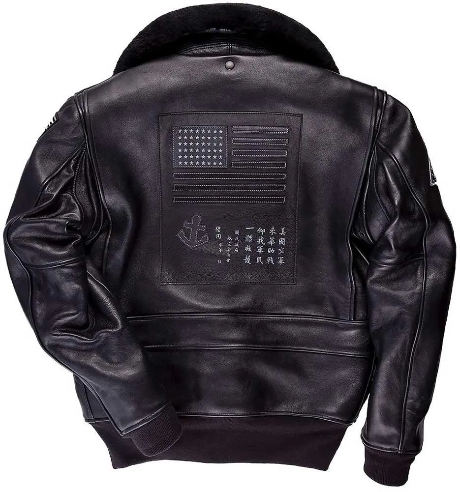 Cockpit USA Bogard by Mike B Mens Stealth G-1 Top Gun Jacket