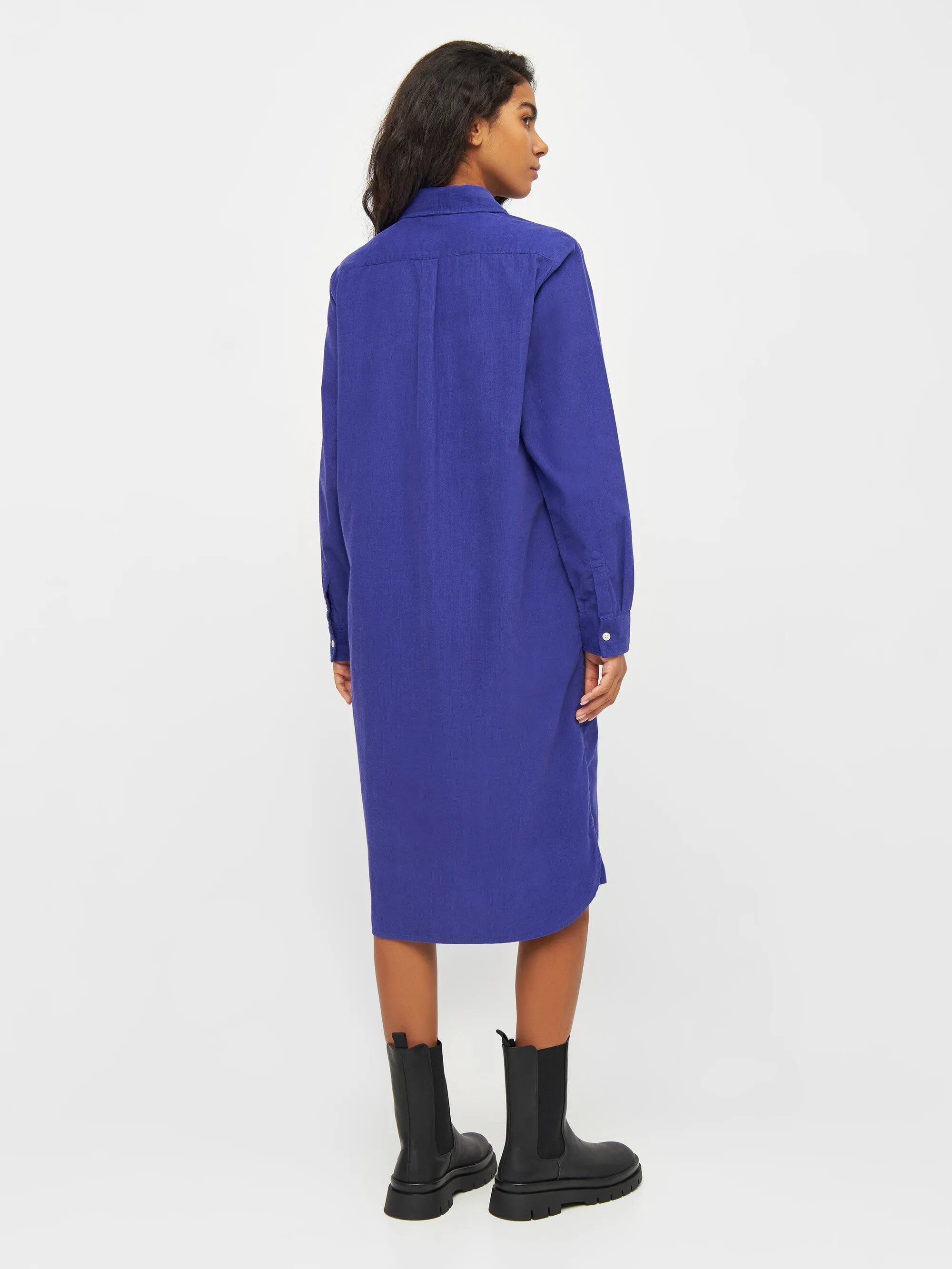 Corduroy shirt dress - Deep Purple