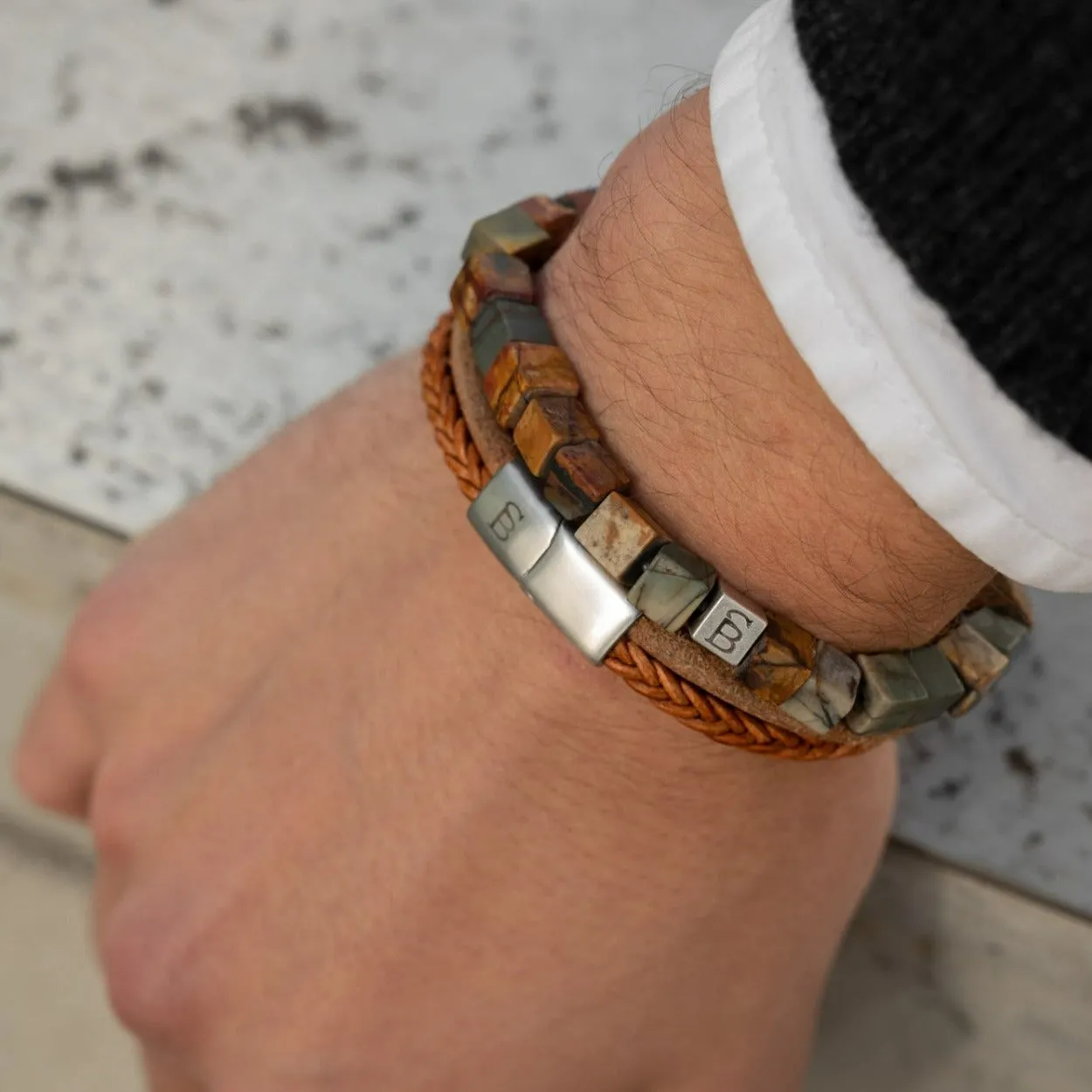 Denby Leather Bracelet Camel