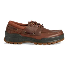 Ecco Men's Track 25 Moc Boat Shoe Bison/Cognac