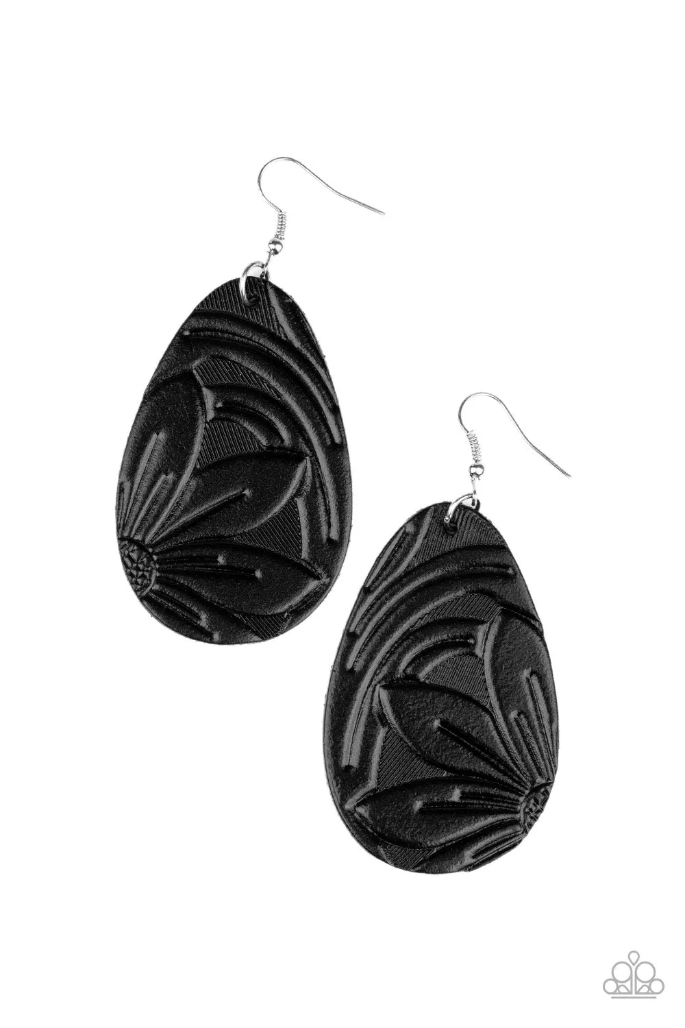 Garden Therapy - Black Paparazzi Earrings