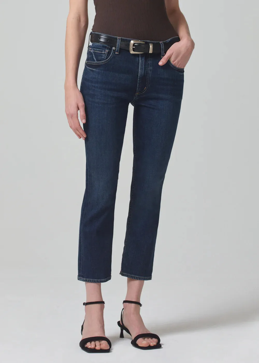 Isola Straight Cropped Denim (Courtland)