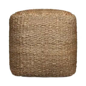 Jute Upholstered Pouf