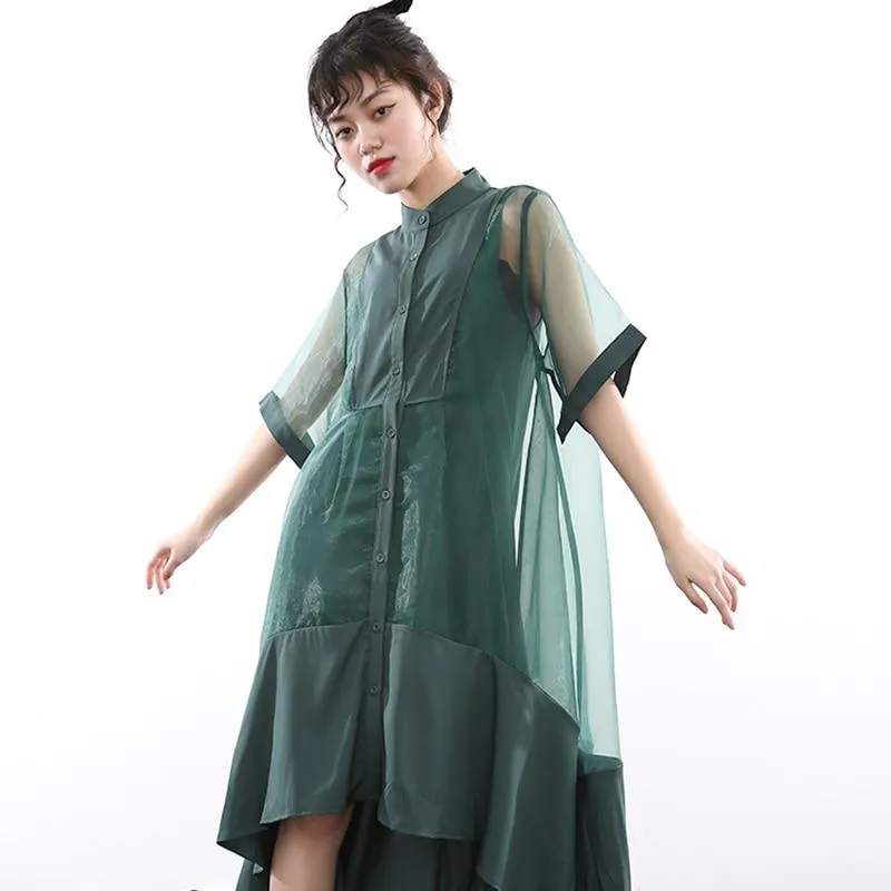 Koharu Irregular Shirt Dress