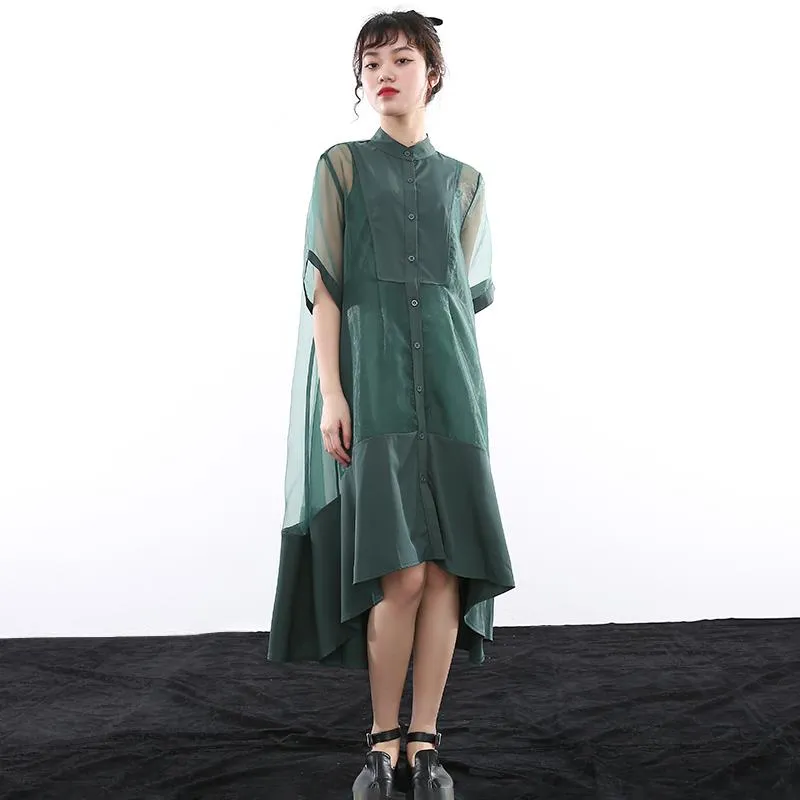 Koharu Irregular Shirt Dress