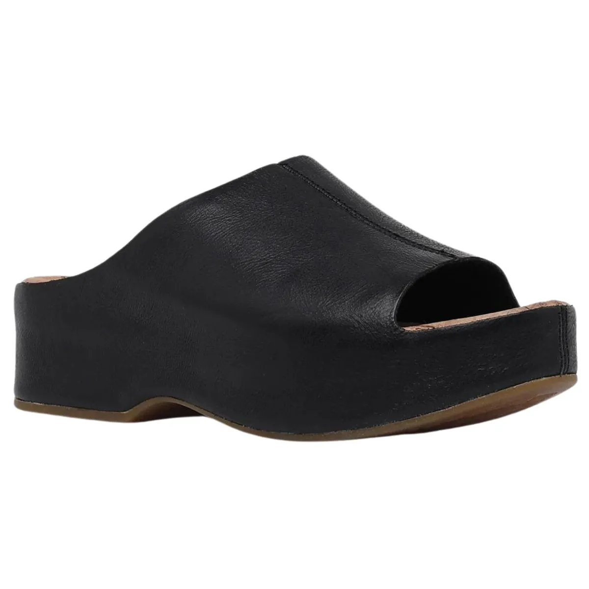 Kork Ease Women's Yazmin Black Leather Slide