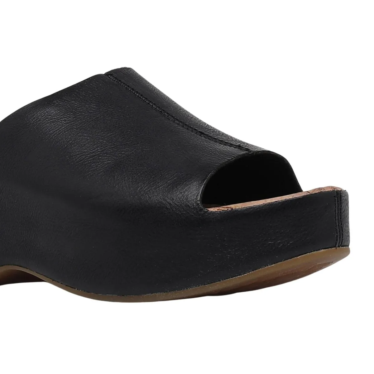 Kork Ease Women's Yazmin Black Leather Slide