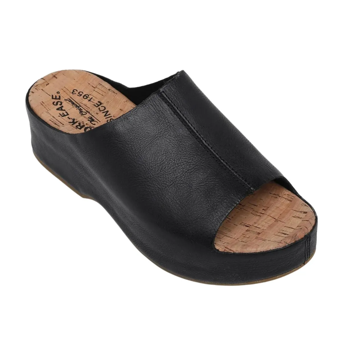 Kork Ease Women's Yazmin Black Leather Slide