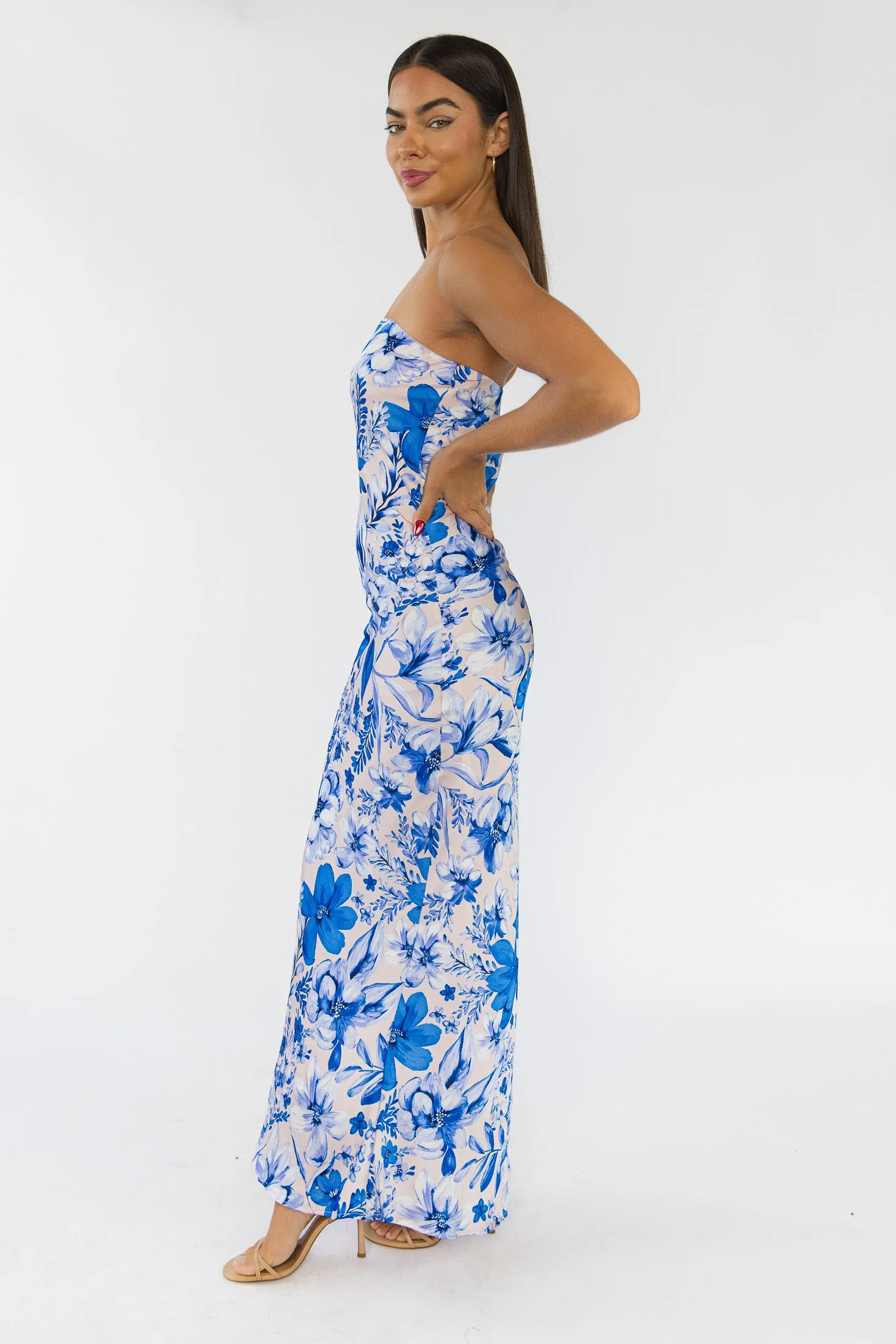 Lawson Blue Floral Maxi Dress