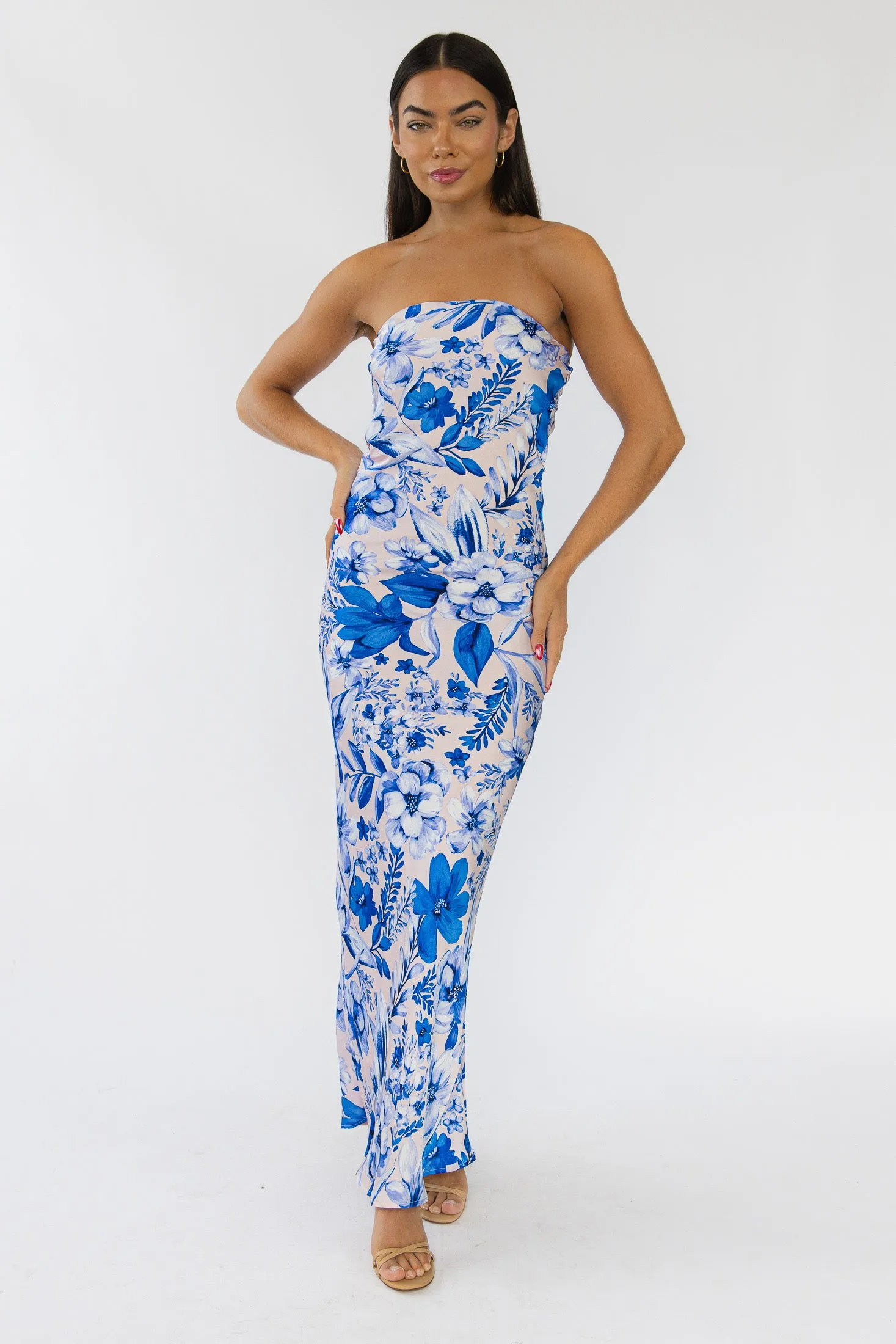 Lawson Blue Floral Maxi Dress