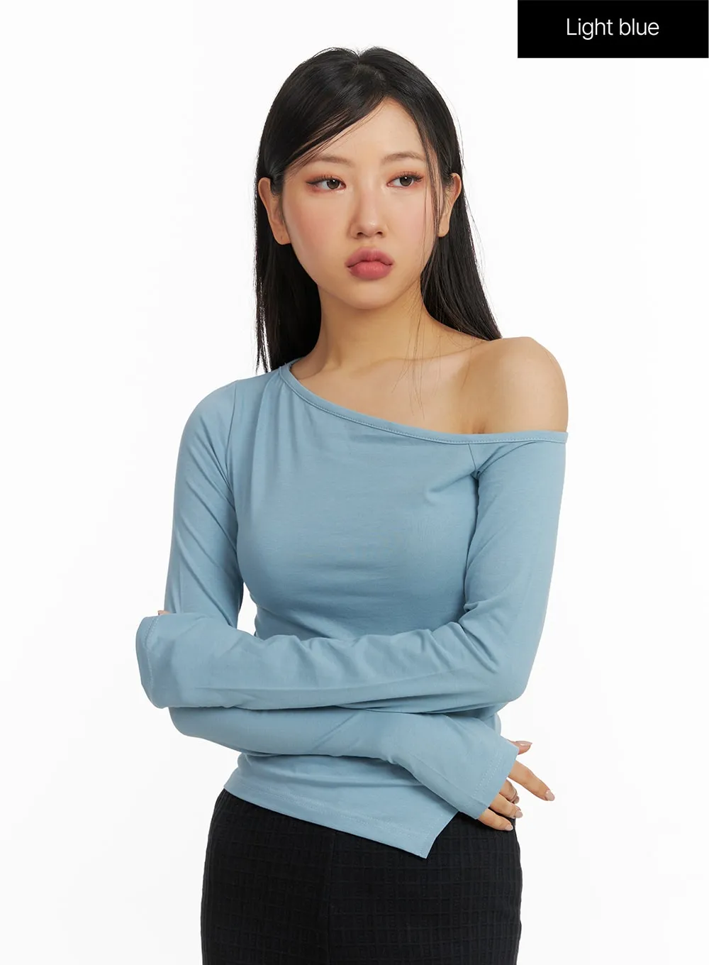 One-Shoulder Asymmetrical Tee CF408