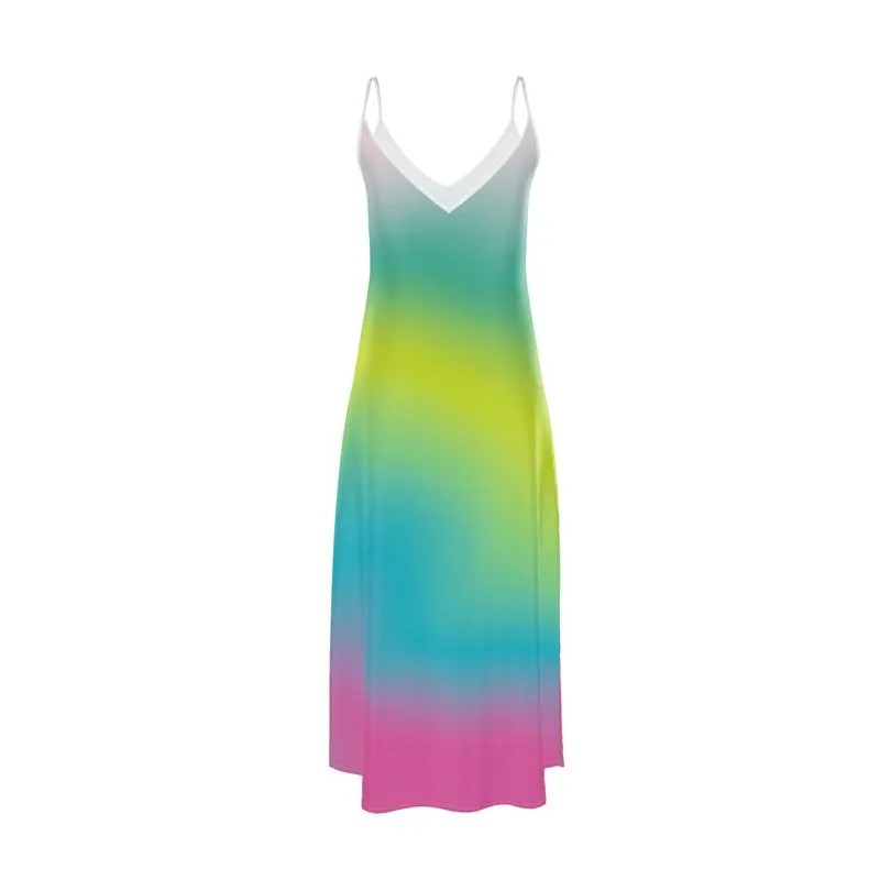 Pastel Ombre Slip Dress