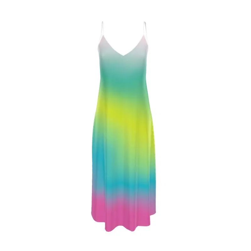 Pastel Ombre Slip Dress