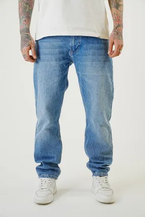 Premium Mid Blue Straight Fit Jeans