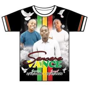 "Striped" Custom Designed Memorial 3D shirt