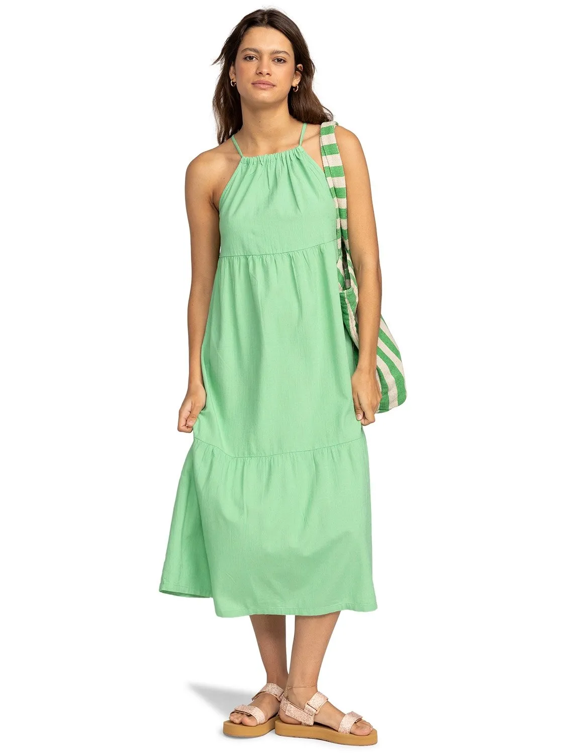 Roxy Ladies Wavy Days Strappy Dress