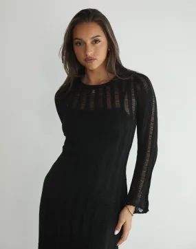 Stasey Maxi Dress (Black)