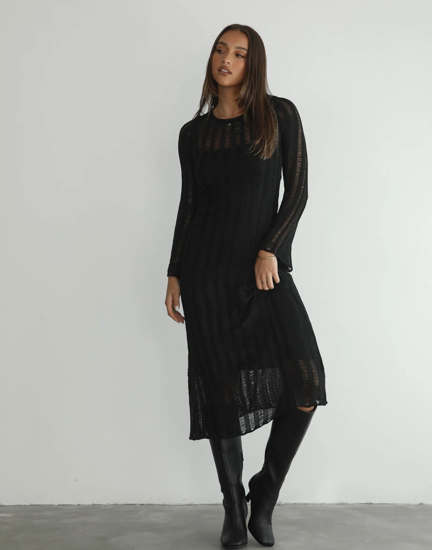 Stasey Maxi Dress (Black)