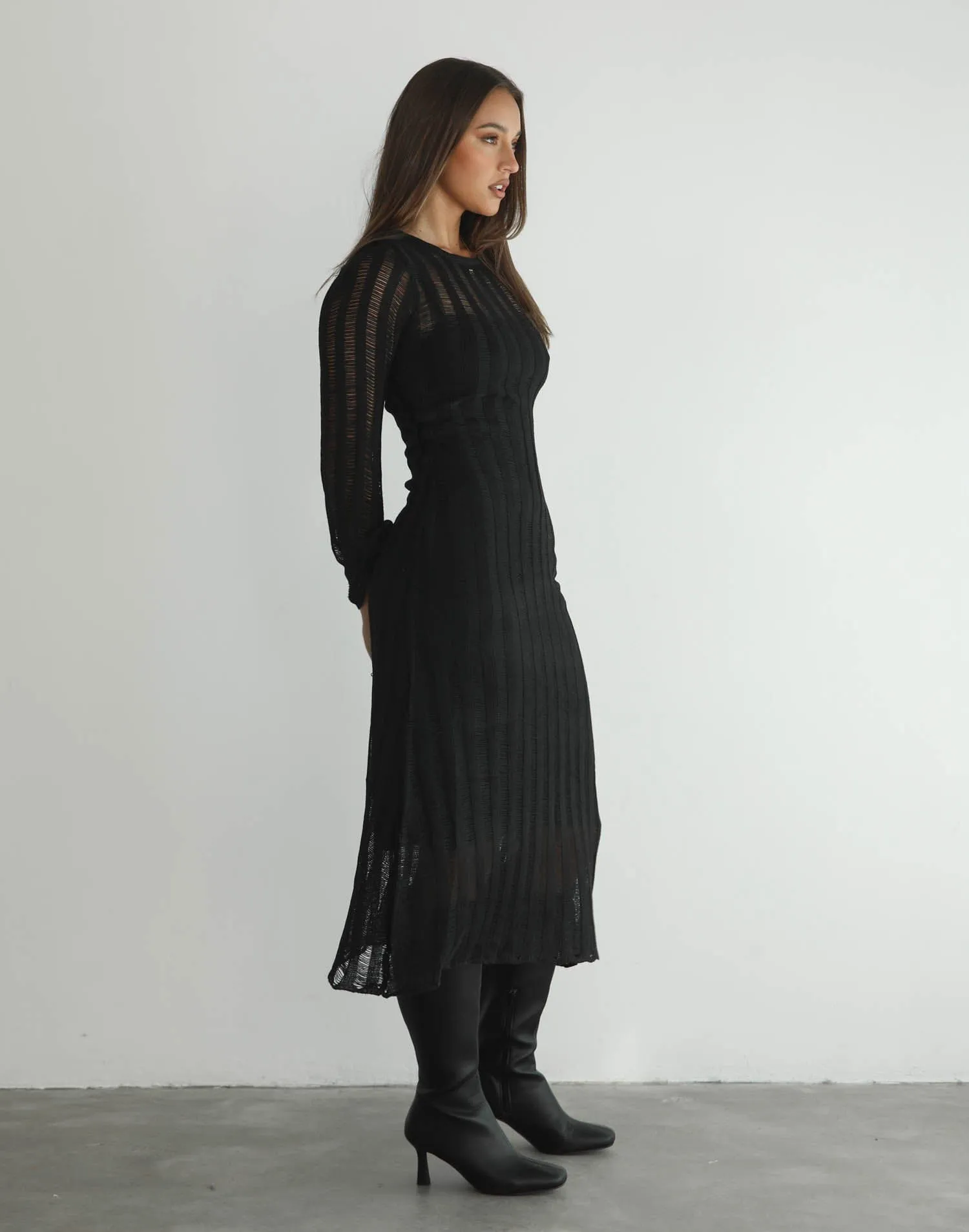 Stasey Maxi Dress (Black)