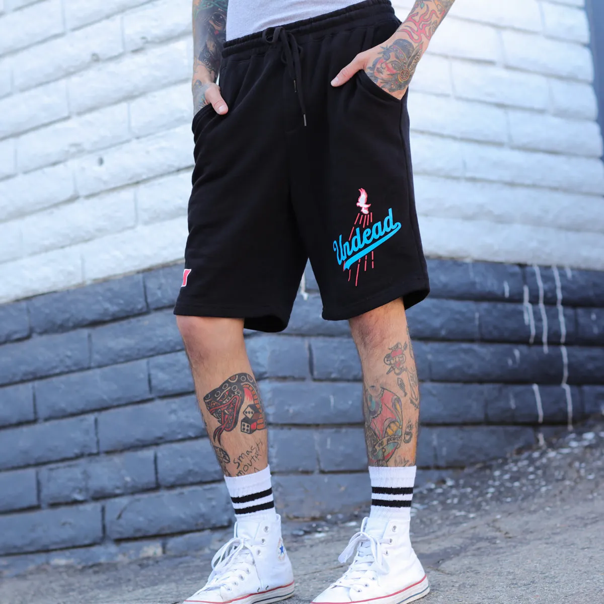 Undead Baseball Sweat Shorts (Black)