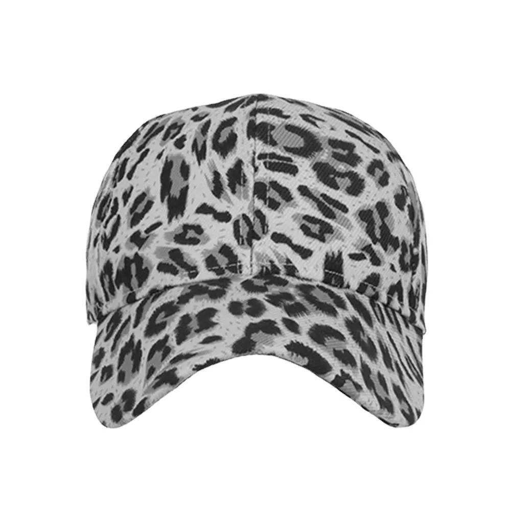 Women Men Leopard Baseball Cap Breathable Sun Hat